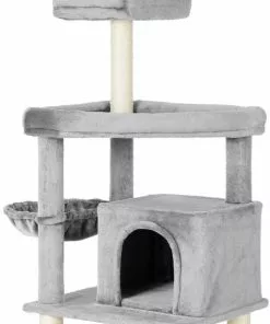 Frisco 73-in Cat Tree with Hammock, Condo, Lounge Basket, Top Perch & Bed -The Frisco Store 214383 PT3. SY630 V1589894220