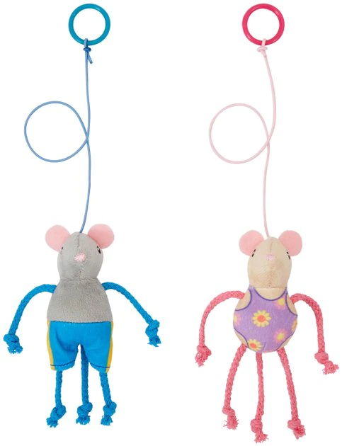 Frisco Summer Fun Bouncy Mouse Cat Toy, 2-pack 3 Frisco Summer Fun Bouncy Mouse Cat Toy, 2-pack