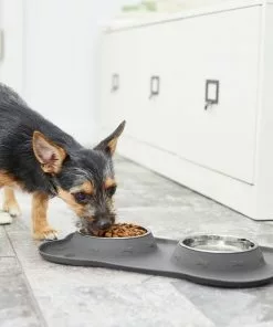 Frisco Double Stainless Steel Pet Bowl with Silicone Mat -The Frisco Store 215988 PT7. SY630 V1605658330