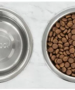 Frisco Marble Print Stainless Steel Double Elevated Dog Bowl -The Frisco Store 216017 PT4. SY630 V1591020400
