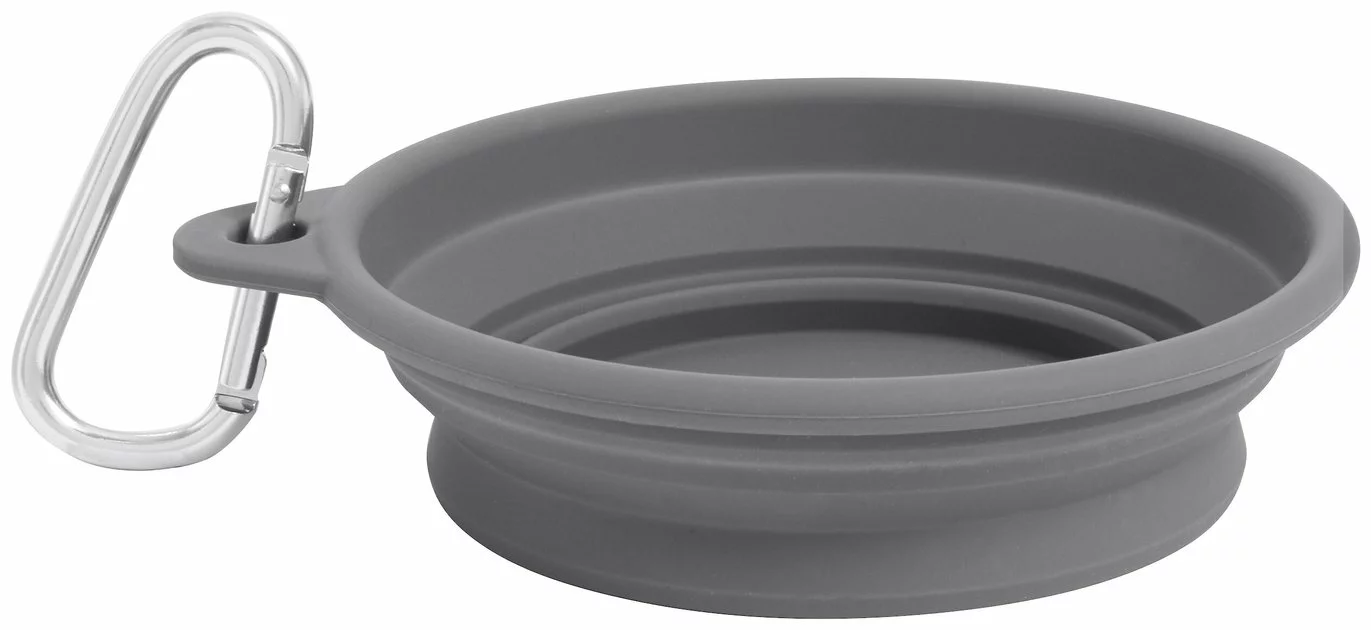 Frisco Silicone Collapsible Travel Bowl with Carabiner, 1.5 Cups 5 Frisco Silicone Collapsible Travel Bowl with Carabiner, 1.5 Cups - Image 3