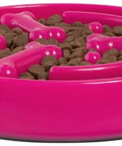 Frisco Bone Shaped Ridges Slow Feed Bowl, 3 Cups -The Frisco Store 216040 PT3. SY630 V1591020664