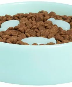 Frisco Fish Shaped Ridges Slow Feed Bowl, Light Blue, 1.25 cups -The Frisco Store 216046 PT2. SY630 V1591020701