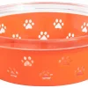 Frisco Paw Design Glass Bowl with Silicone Sleeve, 3 Cups -The Frisco Store 216055 MAIN. SY630 V1591020760