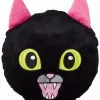Frisco Black Cat Round Plush Squeaky Dog Toy -The Frisco Store 218587 MAIN. SY630 V1594653366