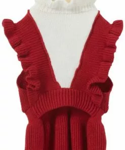 Frisco V Ruffle Dog & Cat Sweater Dress -The Frisco Store 223735 PT4. SY630 V1599569801