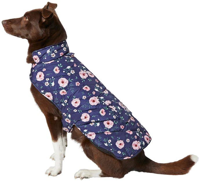 Frisco Patterned Floral Insulated Dog & Cat Puffer Coat 3 Frisco Patterned Floral Insulated Dog & Cat Puffer Coat