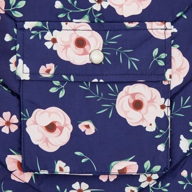 Frisco Patterned Floral Insulated Dog & Cat Puffer Coat 8 Frisco Patterned Floral Insulated Dog & Cat Puffer Coat - Image 6