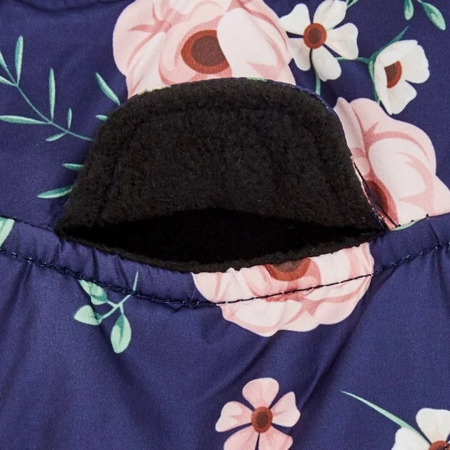 Frisco Patterned Floral Insulated Dog & Cat Puffer Coat 9 Frisco Patterned Floral Insulated Dog & Cat Puffer Coat - Image 7