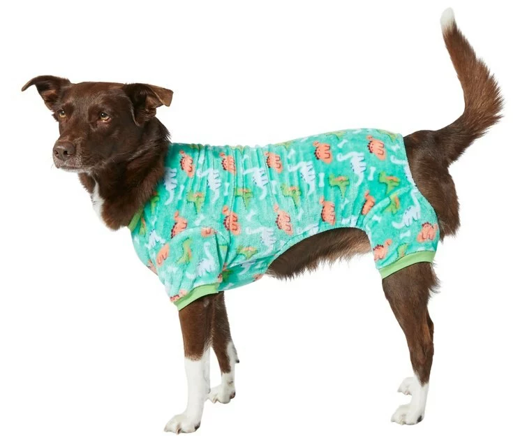 Frisco Dinosaurs Dog & Cat Cozy Fleece PJs 3 Frisco Dinosaurs Dog & Cat Cozy Fleece PJs