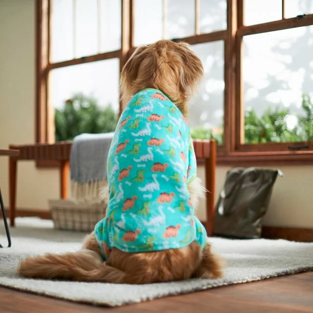 Frisco Dinosaurs Dog & Cat Cozy Fleece PJs 7 Frisco Dinosaurs Dog & Cat Cozy Fleece PJs - Image 5