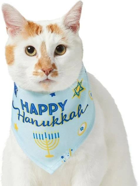 Frisco Happy Hanukkah Dog & Cat Bandana 6 Frisco Happy Hanukkah Dog & Cat Bandana - Image 4