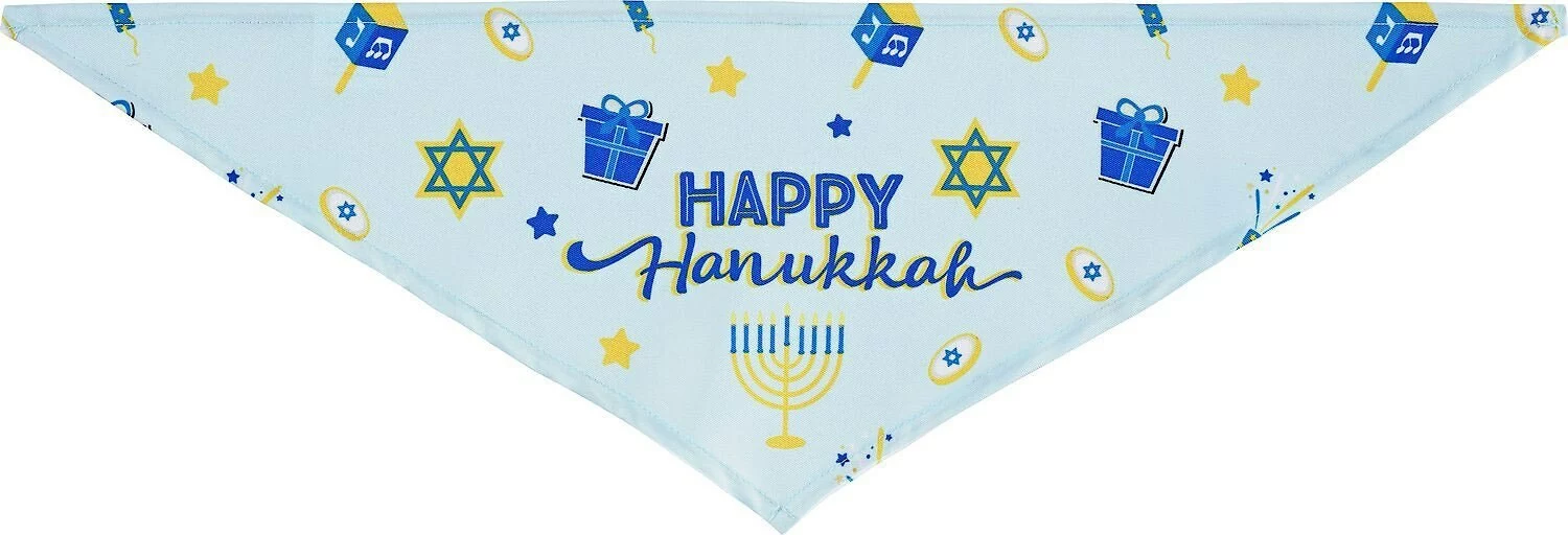 Frisco Happy Hanukkah Dog & Cat Bandana 7 Frisco Happy Hanukkah Dog & Cat Bandana - Image 5