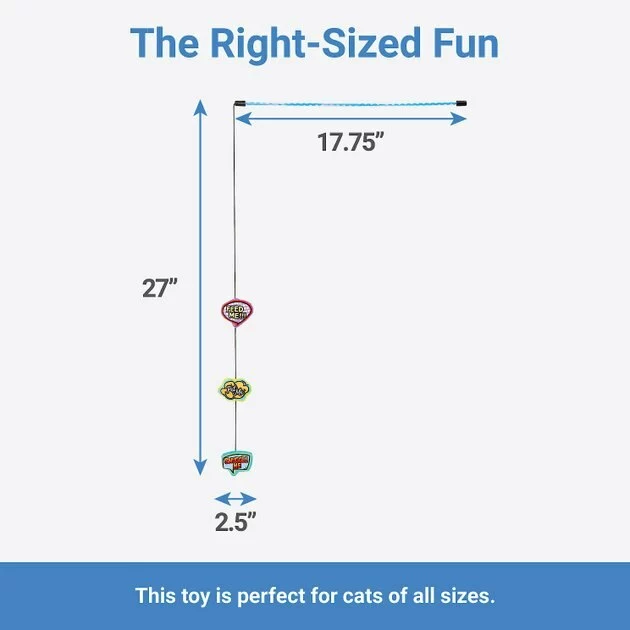 Frisco Retro Plush Comic Book Bubble Teaser Cat Toy with Catnip 4 Frisco Retro Plush Comic Book Bubble Teaser Cat Toy with Catnip - Image 2