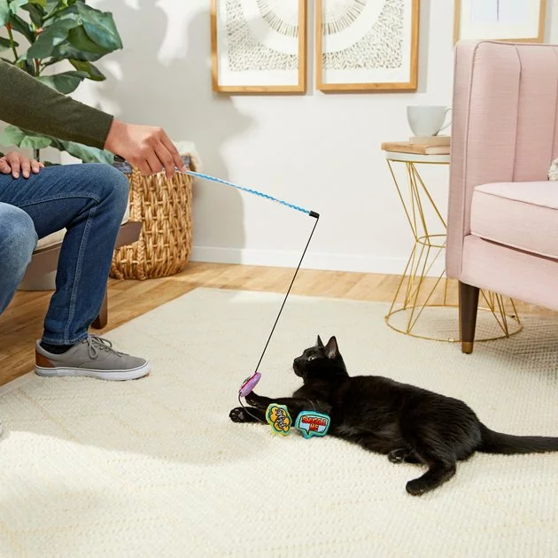 Frisco Retro Plush Comic Book Bubble Teaser Cat Toy with Catnip 5 Frisco Retro Plush Comic Book Bubble Teaser Cat Toy with Catnip - Image 3