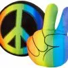 Frisco Retro Peace Sign Plush Squeaky Dog Toy 2 Frisco Retro Peace Sign Plush Squeaky Dog Toy -The Frisco Store 230351 MAIN. SY630 V1598557270