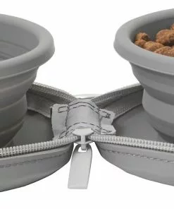 Frisco Travel Collapsible Silicone Dog & Cat Bowl, Gray -The Frisco Store 232062 PT3. SY630 V1605134535