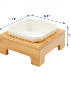Frisco Square Melamine Dog & Cat Bowl with Bamboo Stand 14 Frisco Square Melamine Dog & Cat Bowl with Bamboo Stand -The Frisco Store 232072 PT6. SY630 V1605756717