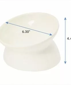 Frisco Double-Sided Ceramic Elevated Cat Bowl, 1.25 cups -The Frisco Store 232081 PT6. SY630 V1620242247