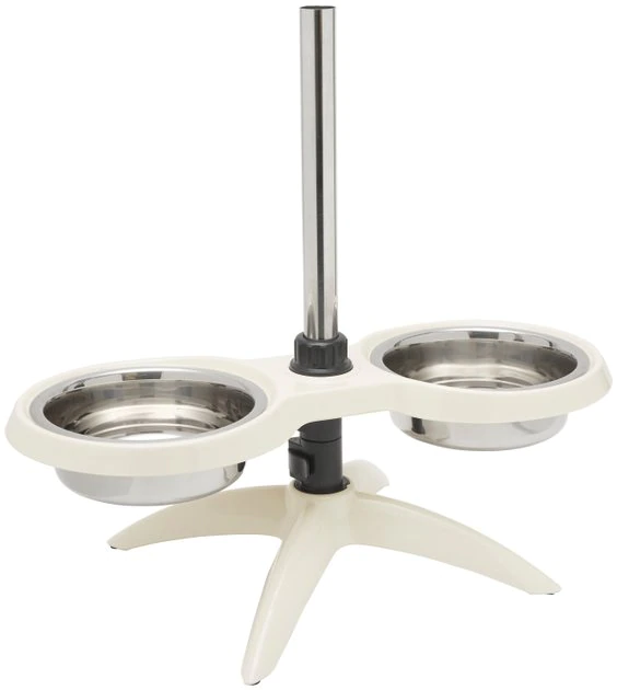 Frisco Adjustable Stainless Steel Double Elevated Dog Bowls, 7 Cups 5 Frisco Adjustable Stainless Steel Double Elevated Dog Bowls, 7 Cups - Image 3