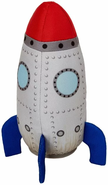 Frisco Ballistic Nylon Plush Squeaky Rocket Ship Dog Toy 3 Frisco Ballistic Nylon Plush Squeaky Rocket Ship Dog Toy