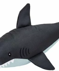 Frisco Ballistic Nylon Plush Squeaky Great White Shark Dog Toy