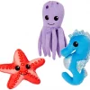 Frisco Hide & Seek Plush Coral Puzzle Dog Toy Refill, 3 count
