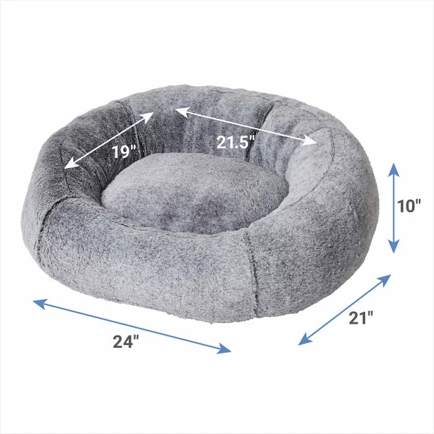 Frisco Plush Camel Back Donut Bolster Cat & Dog Bed 4 Frisco Plush Camel Back Donut Bolster Cat & Dog Bed - Image 2
