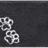 Frisco Microfiber Chenille Paw Print Dog & Cat Mat, Dark Gray -The Frisco Store 235893 MAIN. SY630 V1603305686