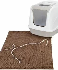 Frisco Microfiber Chenille Cat Silhouette Litter Mat -The Frisco Store 235901 PT3. SY630 V1603300907