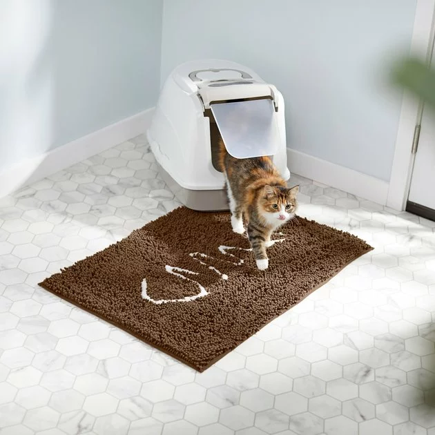 Frisco Microfiber Chenille Fish Bone Litter Mat 7 Frisco Microfiber Chenille Fish Bone Litter Mat - Image 5
