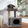 Frisco 24.8-in Faux Fur Cat Tree & Condo