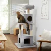Frisco 54 in Faux Fur Cat Tree & Condo