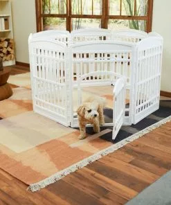 Frisco 8-Panel Plastic Exercise Dog Playpen