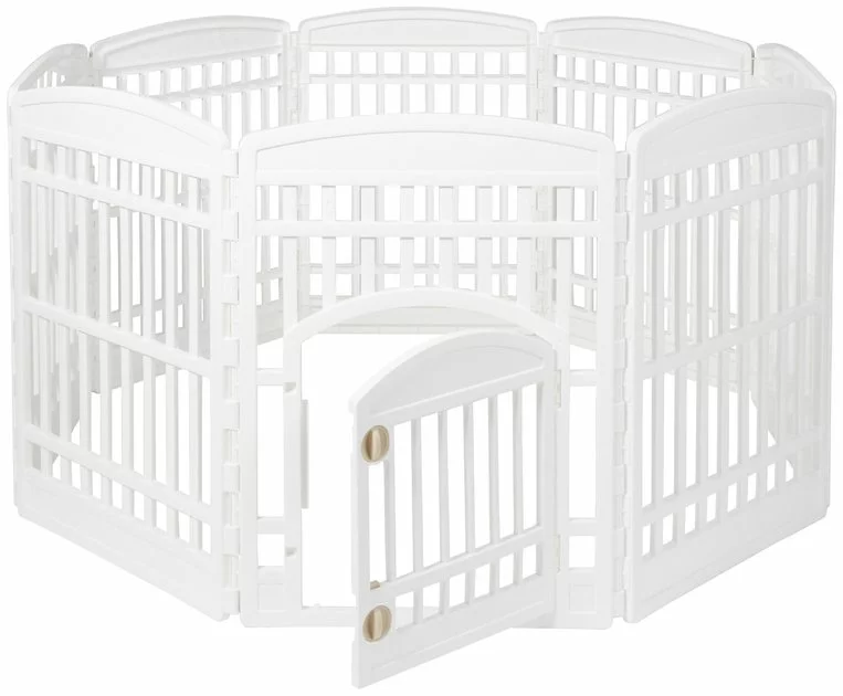 Frisco 8-Panel Plastic Exercise Dog Playpen 6 Frisco 8-Panel Plastic Exercise Dog Playpen - Image 4