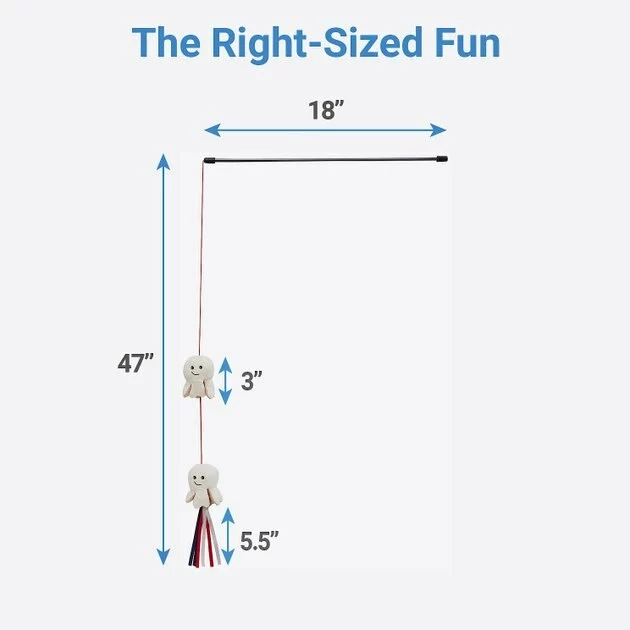 Frisco Zoomies & Chill Popcorn Teaser Cat Toy 4 Frisco Zoomies & Chill Popcorn Teaser Cat Toy - Image 2