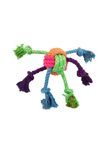 Frisco Colorful Ball Knot Rope Dog Toy 3 Frisco Colorful Ball Knot Rope Dog Toy