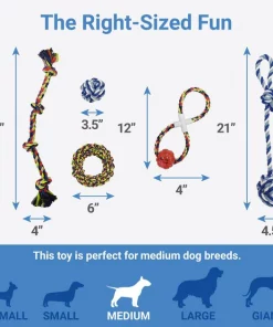 Frisco Rope Multipack for Medium Dog Toys, 5 count -The Frisco Store 243978 PT1. SY630 V1657656385