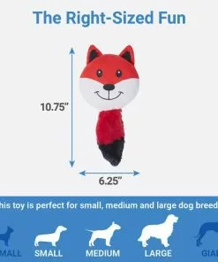 Frisco Fox Disc Plush Squeaky Dog Toy 6 Frisco Fox Disc Plush Squeaky Dog Toy -The Frisco Store 245928 PT1. SY630 V1611089598