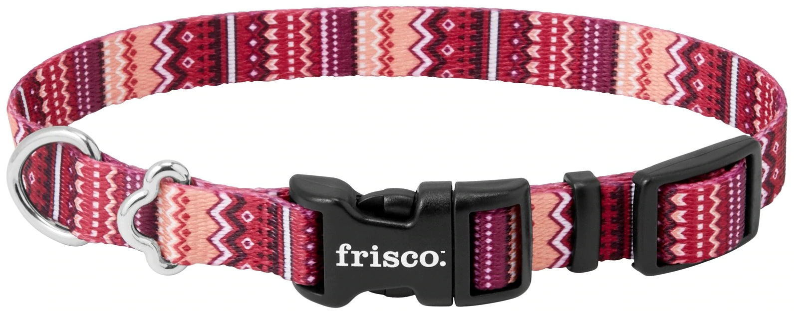 Frisco Red Boho Dog Collar 3 Frisco Red Boho Dog Collar