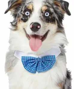Frisco Plaid Dog & Cat Bow Tie, Blue