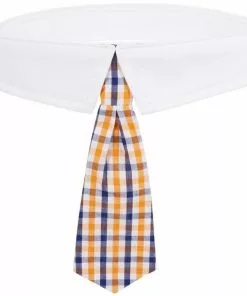 Frisco Plaid Dog & Cat Neck Tie, Orange & Blue -The Frisco Store 248737 PT3. SY630 V1614366234