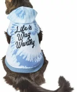 Frisco Life Is Wag Worthy Tiedye Print Dog & Cat Hoodie 11 Frisco Life Is Wag Worthy Tiedye Print Dog & Cat Hoodie -The Frisco Store 249093 PT2. SY630 V1644959837