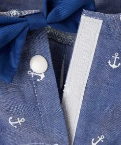 Frisco Anchor Print Chambray Dog & Cat Button Up Shirt -The Frisco Store 249104 PT5. SY630 V1624610866