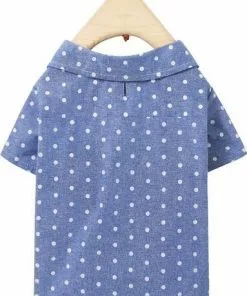 Frisco Polka Dot Chambray Dog & Cat Button Up Shirt 13 Frisco Polka Dot Chambray Dog & Cat Button Up Shirt -The Frisco Store 249161 PT3. SY630 V1624604866
