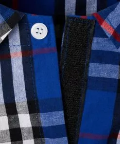 Frisco Plaid Dog & Cat Button Up Shirt, Navy Plaid -The Frisco Store 249176 PT5. SY630 V1624603671