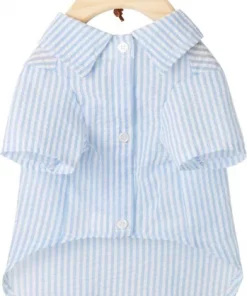 Frisco Striped Lightweight Dog & Cat Button Up Shirt