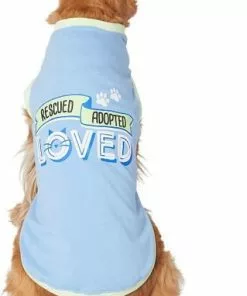 Frisco Rescued, Adopted, Loved Dog & Cat T-Shirt, Blue -The Frisco Store 249195 PT2. SY630 V1624592265
