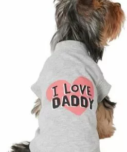Frisco I Love Daddy Dog & Cat T-Shirt, Gray 10 Frisco I Love Daddy Dog & Cat T-Shirt, Gray -The Frisco Store 249262 PT2. SY630 V1624600371