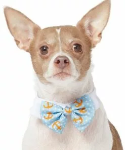 Frisco Nautical Anchor Dog & Cat Bow Tie